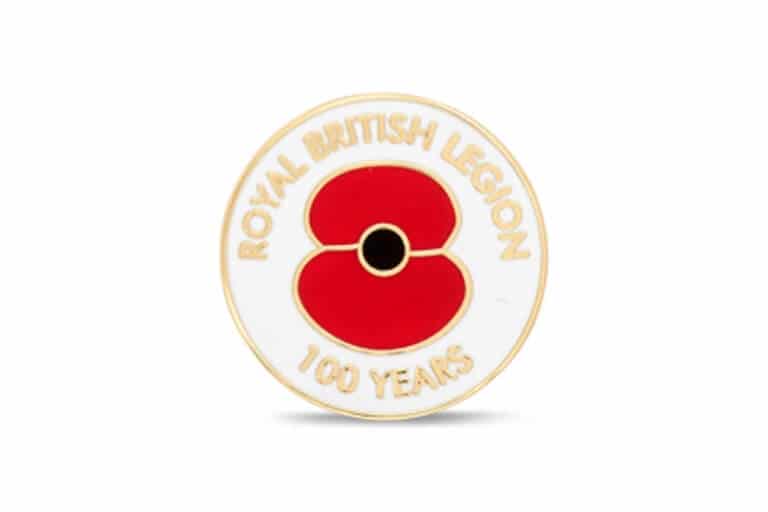 Royal British Legion 100 Years Lapel Pin